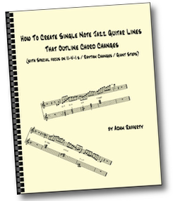 How to Create Single Note Jazz Guitar Lines that Outline Chord Changes